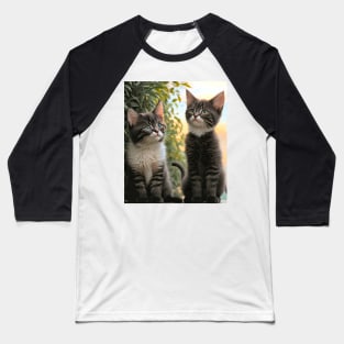 Cute Kittens Beautiful Cats Baseball T-Shirt